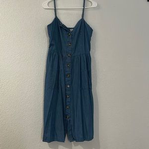 Maternity denim dress